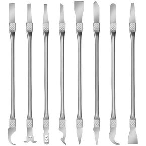 Metal Spudgers Multi Purpose Opening Disassemble Tools for Repairing Phone Tablet Electronics Device (Set of 8)