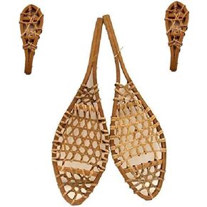 Snowshoe Wall Decoration Lodge Decor 15" Set Plus 1 Pair Snowshoes Ornaments,Christmas
