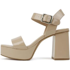 Soda “MACEY" ~ Women Open Square Toe Single Band High Heel Platform Dress Sandal with Adjustable Ankle Strap in Saudi Arabia