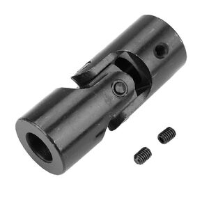 Hilitand Coupling Shaft Steering Rotatable Universal Joint Motor Coupling Connector Black 15.9x32x85mm