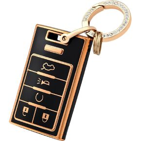 OFFCURVE Key Fob Cover Fits for Cadillac C5&C6+Keychain