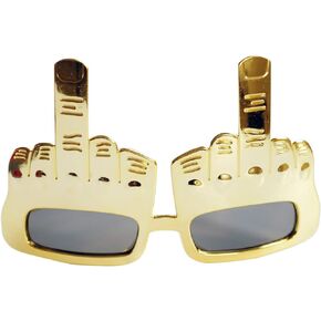 Creative Middle Finger Flip Off Hand Shape Finger Silly Funny Novelty Sunglasses for Party Selfie Props