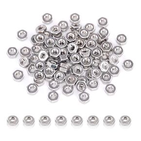 Swpeet 310Pcs Metric 304 Stainless Steel 9 Sizes Hex Nuts Assorment Kit, Coarse Thread Hexagon Nut 9 Sizes - M2 M2.5 M3 M4 M5 M6 M8 M10 M12