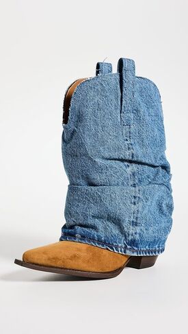 أحذية رعاة البقر مكتنزة للنساء من R13 in Kuwait