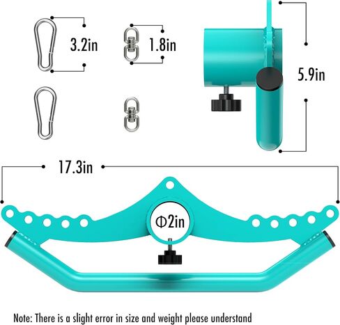 JFJ Home Gym Fitness Spreader Bar, Multi-Grip Wide LAT Pull Down Bar, Neutral Grip Handle, LAT Pulldown Attachments Long Bar for Cable Pulley System Mahine, T-bar Row Landmine Attachment in Saudi Arabia