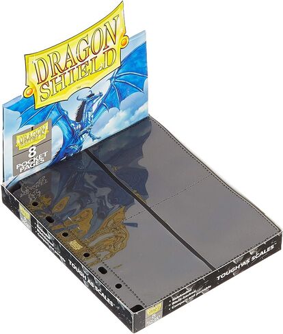 بطاقات Dragon Shield ذات الحجم القياسي - 8 صفحات شفافة للجيب - 50 صفحة - أغلفة بطاقات MTG ناعمة وقوية - متوافقة مع أغلفة بطاقات Pokemon وYugioh وMagic The Gathering in Saudi Arabia