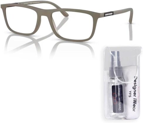 نظارات شمسية مستطيلة للرجال من إمبوريو أرماني EA4160 + حزمة مع مجموعة نظارات مجانية من Designer iWear in Saudi Arabia