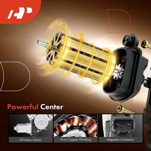 A-Premium Electric Power Window Regulator with Motor Compatible with Honda Civic 2012-2015 Sedan Front Right Passenger Side in Saudi Arabia