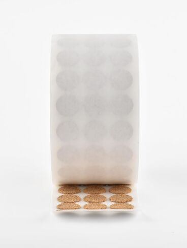 1-Inch Adhesive Cork Dots – 1,000-Pack of Mini Self-Adhesive Cork Circles – 1" Adhesive Back Discs – 1/16" Thick – Dots Packaged on a Roll in Saudi Arabia