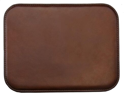 Maruse Italian Leather Mouse Pad for Home or Office Desktop, Handmade in Italy, Brown in Saudi Arabia