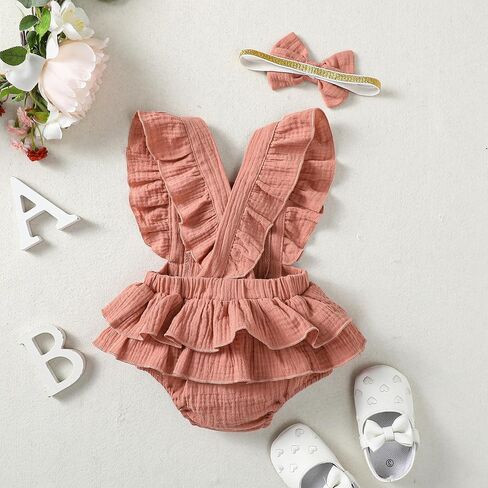Baby Girls Half Birthday Outfit 1/2 Birthday Clothes Romper Half Way to One Birthday Bodysuit in Saudi Arabia