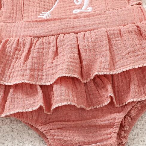 Baby Girls Half Birthday Outfit 1/2 Birthday Clothes Romper Half Way to One Birthday Bodysuit in Saudi Arabia