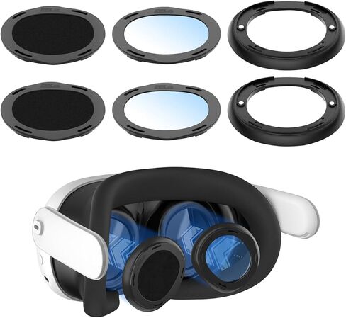 Tyasoleil Blue Light Blocking Glasses for Meta Quest 3, with Magnetic Alloy Frame and Anti Blue-Light Lens Accessories Removable Lens to Accommodate Your Nearsightedness in Kuwait