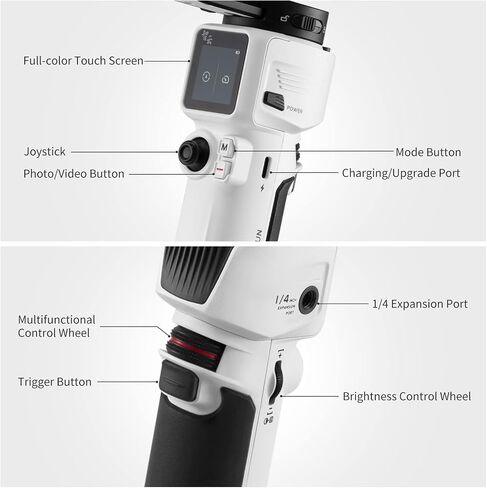 Zhi yun Crane M3 Pro Handheld 3-Axis Gimbal with Shotgun Mic & Expansion Base All in One Stabilizer for Mirrorless Camera Smartphone Action Camera in Saudi Arabia