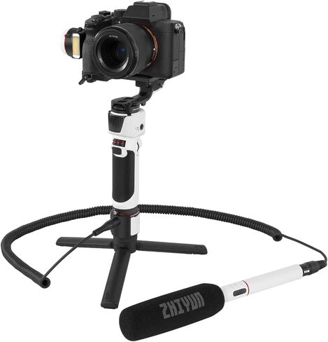 Zhi yun Crane M3 Pro Handheld 3-Axis Gimbal with Shotgun Mic & Expansion Base All in One Stabilizer for Mirrorless Camera Smartphone Action Camera in Saudi Arabia