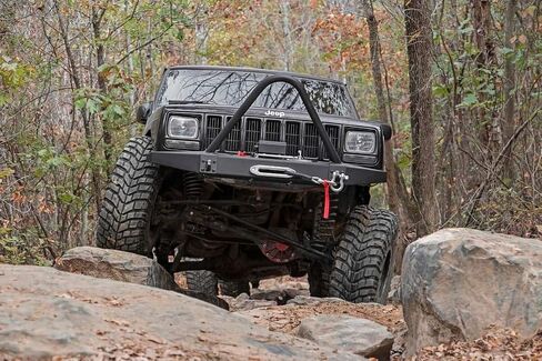 Rough Country Front Winch Bumper for 1984-2001 Jeep Cherokee XJ - 10570 in Saudi Arabia