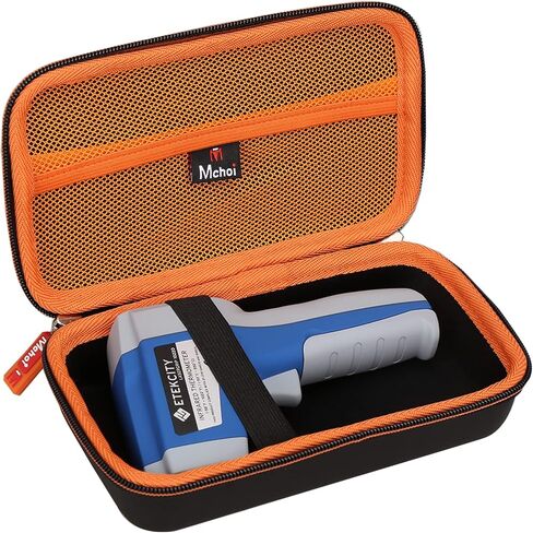 حافظة Mchoi صلبة محمولة تناسب Etekcity Lasergrip 1022D / 800 ميزان الحرارة الرقمي بالأشعة تحت الحمراء، مسدس درجة حرارة الليزر، حافظة سوداء فقط in Kuwait