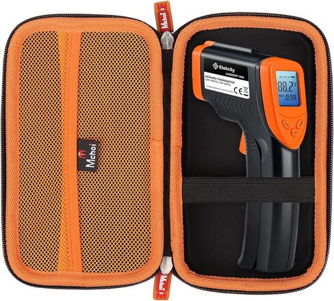 حافظة Mchoi صلبة محمولة تناسب Etekcity Lasergrip 1022D / 800 ميزان الحرارة الرقمي بالأشعة تحت الحمراء، مسدس درجة حرارة الليزر، حافظة سوداء فقط in Kuwait