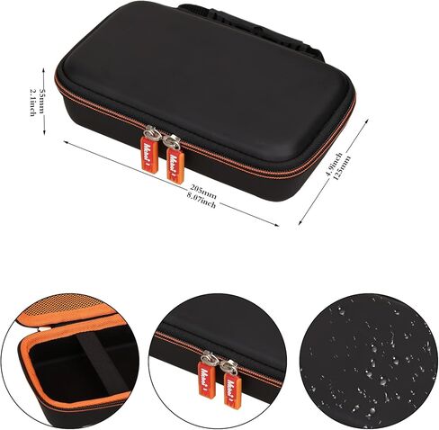 حافظة Mchoi صلبة محمولة تناسب Etekcity Lasergrip 1022D / 800 ميزان الحرارة الرقمي بالأشعة تحت الحمراء، مسدس درجة حرارة الليزر، حافظة سوداء فقط in Kuwait