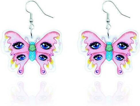 Melanie Butterfly Earrings Acrylic Butterfly Earrings Fans Inspired Earrings Gifts for Women Fans in Saudi Arabia