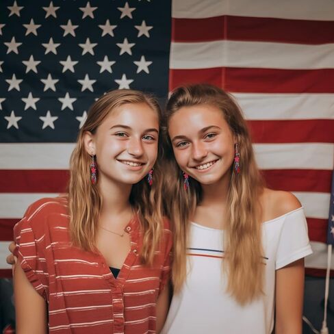 LILIE&WHITE قلب آيس كريم نجوم المصاصة أقراط متدلية أقراط الرابع من يوليو للنساء ملابس الرابع من يوليو للنساء أقراط وطنية أحمر أبيض أزرق إكسسوارات أقراط الثريا مجوهرات الاستقلال هدية in Kuwait