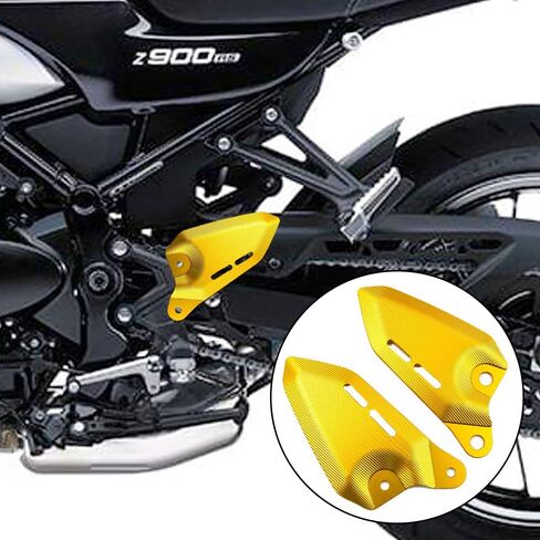 ملحقات الدراجات النارية مسند للقدمين مجموعة خلفية لألواح الكعب وواقي حماية متوافق مع Kawasaki Z900RS z900 rs Z900RS Cafe 2018 2019 2020 2021 2022 2023 (ذهبي) in Saudi Arabia