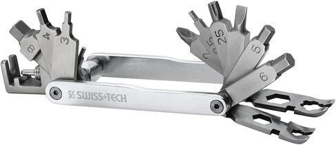 SWISS+TECH ST235060 Bicycle Multi-Tool Kit (20-in-1) for Bike Repair, Sports, Camping (Single Pack) in Saudi Arabia