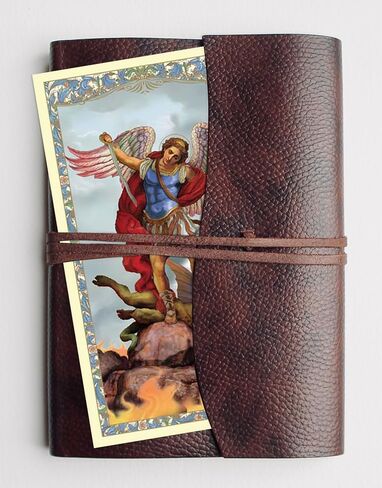 8 Inch St Michael Tapestry with St Michael Prayer Card, Lord's Prayer Card | Wall Hanging St Michael The Archangel Tapestry | Saint Michael Tapestry For Home | Archangel Michael Art Set of 3 Items in Saudi Arabia