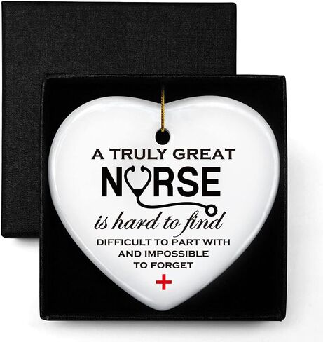 Nurse Appreciation Gifts, A Truly Great Nurse is Hard to Find, Ornament Keepsake Sign Heart Plaque Retirement Goodbye Farewell Thank You Gift for Nurse, Nurse Gifts for Nursing Graduation Student in Saudi Arabia