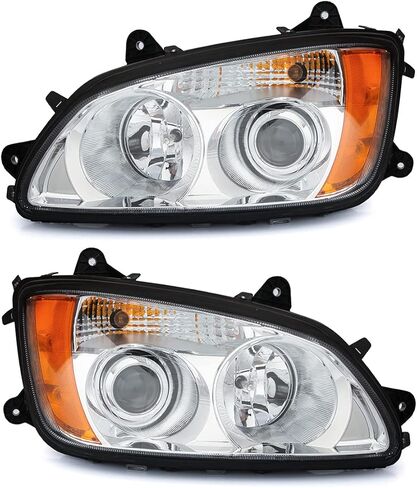 Headlights for 2008-2016 Kenworth T170 T270 T370 T440 T470 T660 T700,Headlamp Assembly Front with DOT Approved High and Low Beam Turn Signal Projector Replacement Left and Right(A Pair) in Saudi Arabia