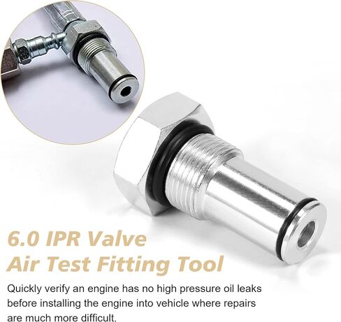 طقم اختبار تسرب محولات السكك الحديدية الزيتية ذات الضغط العالي RDBS + مضخة زيت عالية الضغط HPOP أداة قطع سريعة متوافقة مع Ford 6.0L Powerstroke، مضخة زيت عالية الضغط IPR صمام مجموعة اختبار الهواء ومحول السكك الحديدية in Kuwait