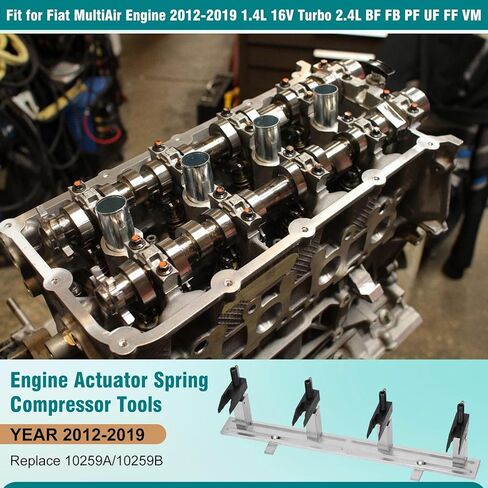 أدوات ضاغط زنبركي لمشغل المحرك 10259A/10259B متوافقة مع محرك Fiat MultiAir 1.4L 16V 2.4L Multiair 2.0L Turbo BF/FB/FF/PF/UF/VM، يستبدل # 10324، 10409، 2000034500 in Kuwait