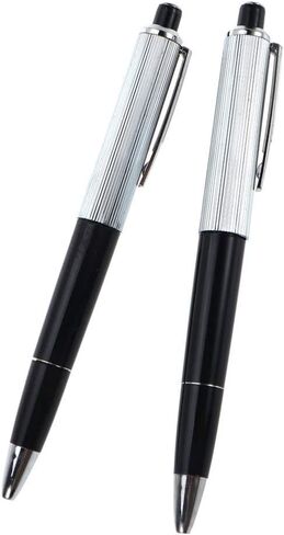 NUOBESTY Fun Electro Shock Pen 5PCS، كتابة أقلام حبر جاف بلاستيكية سوداء للصدمات الكرة القلم المزحة نكتة خدعة اللعب القلم أداة مضحكة لعبة المزحة لطلاب المدارس in Saudi Arabia