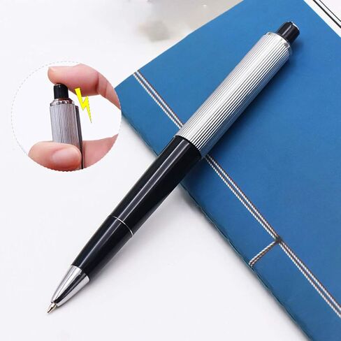 NUOBESTY Fun Electro Shock Pen 5PCS، كتابة أقلام حبر جاف بلاستيكية سوداء للصدمات الكرة القلم المزحة نكتة خدعة اللعب القلم أداة مضحكة لعبة المزحة لطلاب المدارس in Saudi Arabia