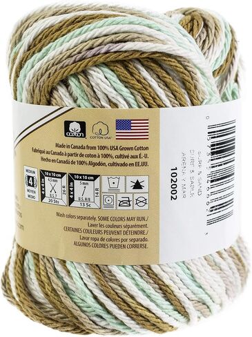 Bundle of Yarn/Paper Scissors - 11cm - 18g - Orang, and Yarn SUGAR'N CR OMBR SURF Sand, Surf & Sand, Pack of 3 in Saudi Arabia