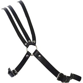 Men's Body Chain Chest Harness Strap Steampunk Gothic Leather Shoulder Armors Buckles Adjustable Rave Clubwear Costume