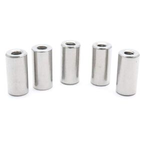 M5 Round Connector Nuts Stainless Steel Coupling Nut - Pack of 5