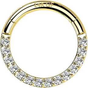 14k Gold Filled Nose Ring Hoop 18G/16G Septum Ring Helix Rook Daith Tragus Conch Piercing Jewelry Cartilage Earring for Women