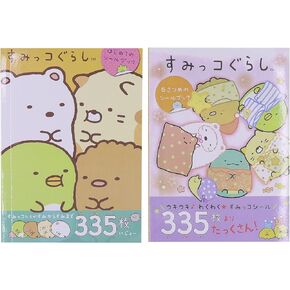 ANKOMINA 2 Pack 670 Pieces Cute Cartoon Animals Washi Stickers Book for Albums Diary Calendar Decoration Scarpbook Planner Journal Kids DIY Toy Korean Stationery