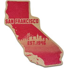 City Classic Team Year Football Bath Rug Football Color Style Floor Mat Door Mat for Football Fans Gifts, 27.55""*31.49"", San Francisco in Saudi Arabia