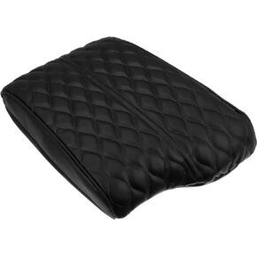 X AUTOHAUX Car Accessories Armrest Cushion Cover Center Console Box Pad Waterproof Armrest Faux Leather Cushion Protector for Hyundai Palisade 2020-2022 Beige