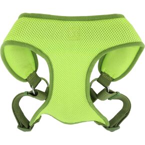 Coastal Pet Comfort Soft Wrap Adjustable Dog Harness - Comfortable Harness for Dog - Adjustable Fit - Easy Step-in Design - Breathable Fabric Mesh - Pink Bright, 3/8" x 11"-13"