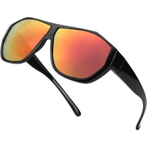 SIPHEW Fit Over Sunglasses for Men, Trendy Polarized Shades Sun Glasses with UV Protection for Driving/Fishing