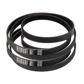 uxcell 2pcs 510J6 PJ V-Ribbed Belt 6 Ribs 51" Length x 0.55" Width x 0.14" Height, EPDM Rubber Poly V Belt, Multi Wedge Micro V Belt