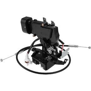Motoforti Trunk Latch Actuator Assembly, Rear Liftgate Tailgate Lock Actuator, for Toyota Sequoia 2001-2007, Plastic Metal,No.69301-0C010/64680-0C010, Black