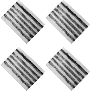 Tire Repair Strings Rubber Strip 20PCS Tire Repair Plugs Self Vulcanizing Tire Repair Kit Bacon Strips for Car Automobile Motorcycle UTV ATV Bike Black