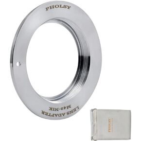 محول تركيب العدسة التركيز اليدوي متوافق مع عدسة تركيب M42 مقاس 42 مم لجسم كاميرا Nikon F-Mount، وM42 إلى Nikon F