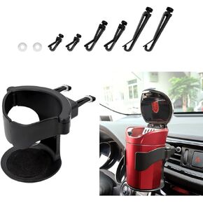 Cup Holder for Car Air Vent, Adjustable Auto Vent Cup Holder Expander with 3 Kinds Mounting Clips, A/C Vent Drink Holder Stand for Coffee, Water, Juice, Tea, Car Accessories