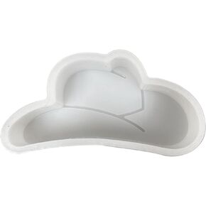 Cowboy Hat Freshie Mold 1.5" T x 3.5" W x 1" D Western Southern Manly Leather for Scented Aroma Beads Supplies Resin, Car Candle, Soap Oven Safe Bake Heat Resistant to 400 F