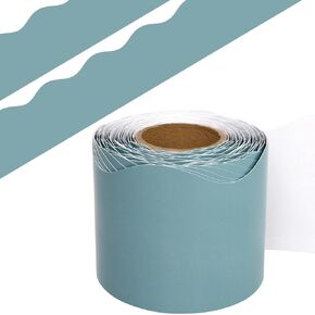 Calming Blue Bulletin Board Border Scalloped Border Trim for Classroom 52ft One Roll